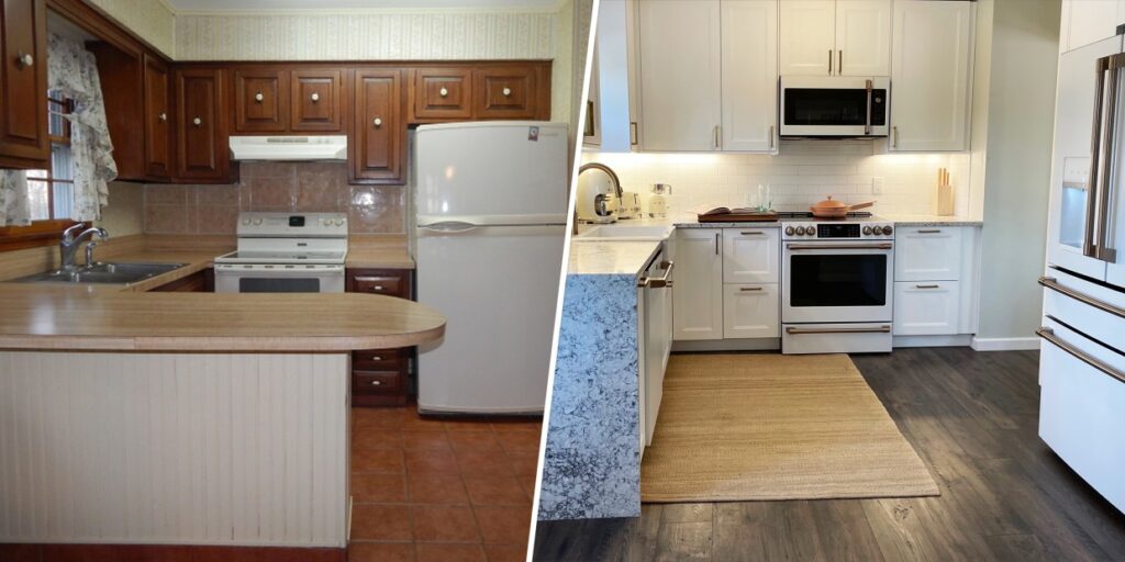 Kitchen Renovation Before & After